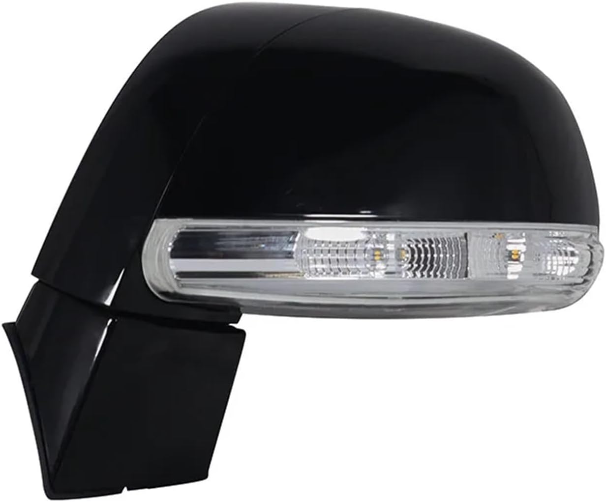 Auto Door Wing Rear View Mirror Assembly Car Rearview Side Mirror Assembly Compatible For Chevrolet for Captiva 2008-2017 96818101 96818102(Black-6PINS-Right) (Black-6PINS-Left)