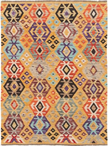 Nain Trading Kilim Afghan 127x170 Tissé à la Main Tapis d'Orient Tapis Laine