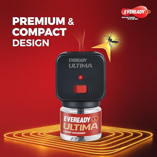 Image of Eveready Ultima Mosquito Repellent, Machine + Refill Combi Pack, Dual Mode - Normal & High, Advanced Japanese Formula, 100% Protection from Dengue, Chikungunya & Malaria