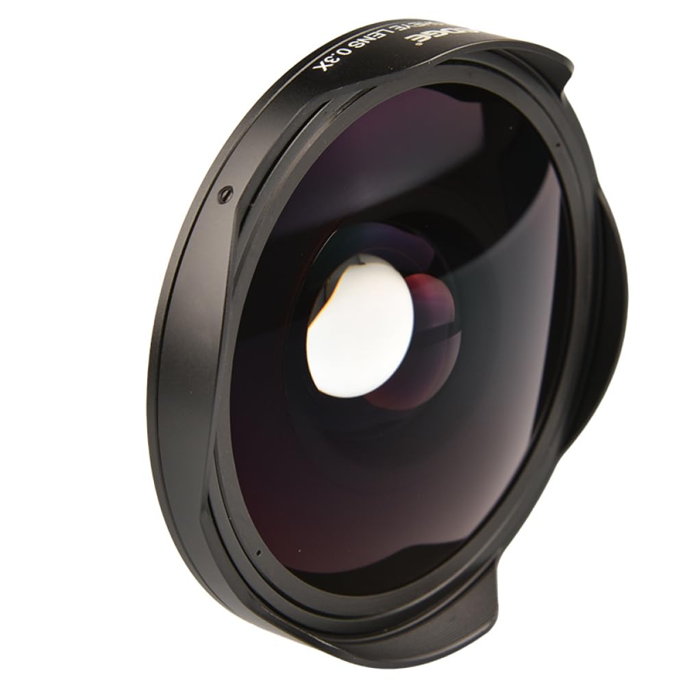 Adaptateur d'objectif Fisheye 37 mm 0, 3X HD Adaptateur Grand Angle Caméra Accessoires Les