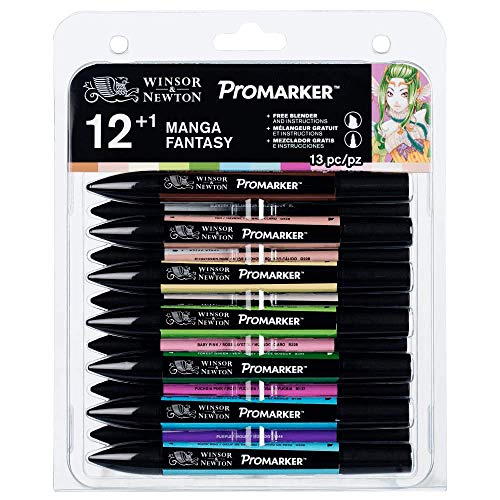 Winsor & Newton 0290055 Manga Fantasy Pro Marker Set (Pack of 13)