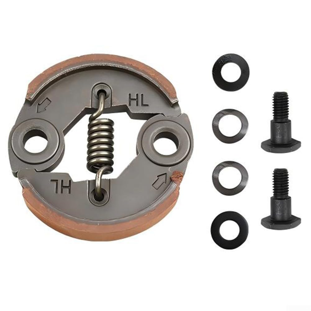 Yelvera Stainless Steel Clutch Assembly for Trimmer Brushcutter Engine Replacement Fits 43cc 52cc Two Four Lawn Mowers