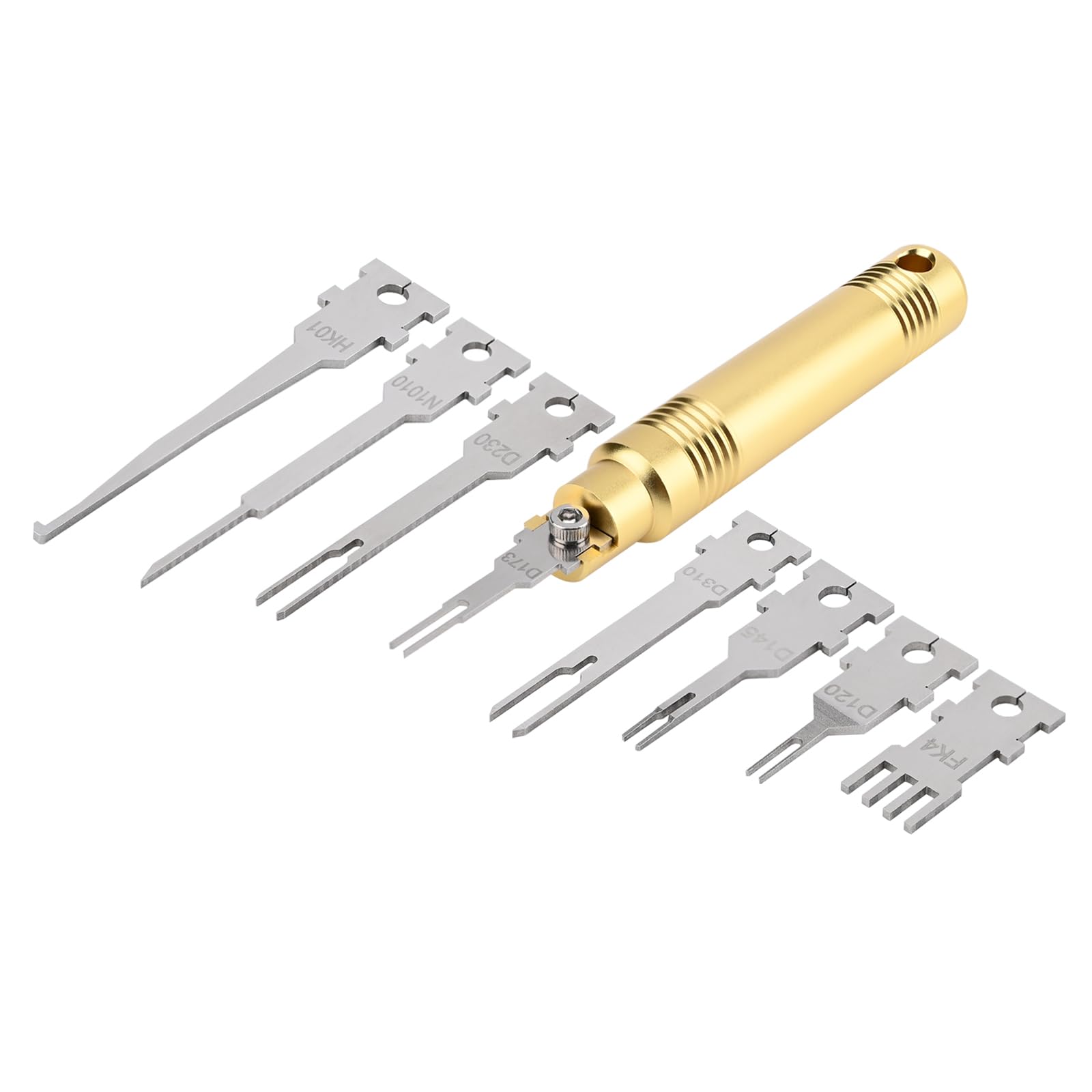 BFLCTGCF Terminal Pin Removal Tool Kit?Terminal Removal Tool Kit, Pin Extractor Tool Set Electrical Pin Extractor Tool, with 8PCS Replacement Tips Suitable for AMP,Metri Pack,Molex Connector