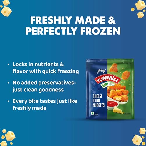 Image of Yummiez Cheese Corn Nuggets 235 gm Pack