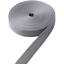 Persianas En Italia IPEA Correa para Persianas Enrollables de Polipropileno Resistente – 7,5 Metros de Largo – Fabricado en Italia – Cuerda para Ventanas y Puertas – Ancho 20 mm – Color Gris