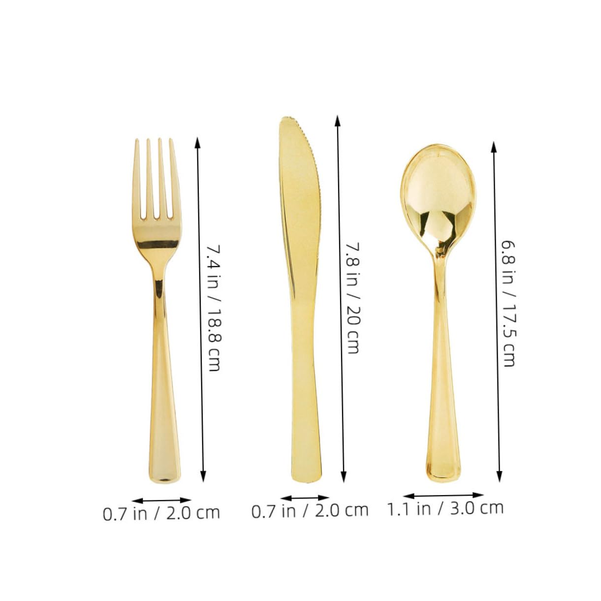 KICHOUSE Plastic Silverware Set Disposable Cutlery Tray Iridescent Silverware Organizer Party Silverware Set One Time Dinnerware