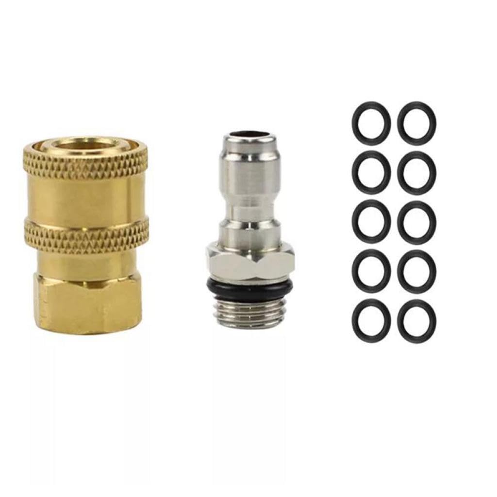 Brass 1/4 inch Hose Connectors Adapters Watering Hoses Accessories 5000 PSI |Home & Garden | Yard, Garden & Outdoor Living | Outdoor Power Equipment | Pressure Washers-image-49