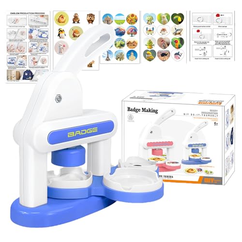 Leopacat Máquina para Hacer Botones de 35 mm y 55 mm Rensa Chapas con Cortador Circular,Pegatinas Lindas,Imanes Nevera y 10 llaveros para Crear Insignias,Regalos Fabricación de Pins Leopacat Máquina para Hacer Botones de 35 mm y 55 mm Rensa Chapas con Cortador Circular,Pegatinas Lindas,Imanes Nevera y 10 llaveros para Crear Insignias,Regalos Fabricación de Pins