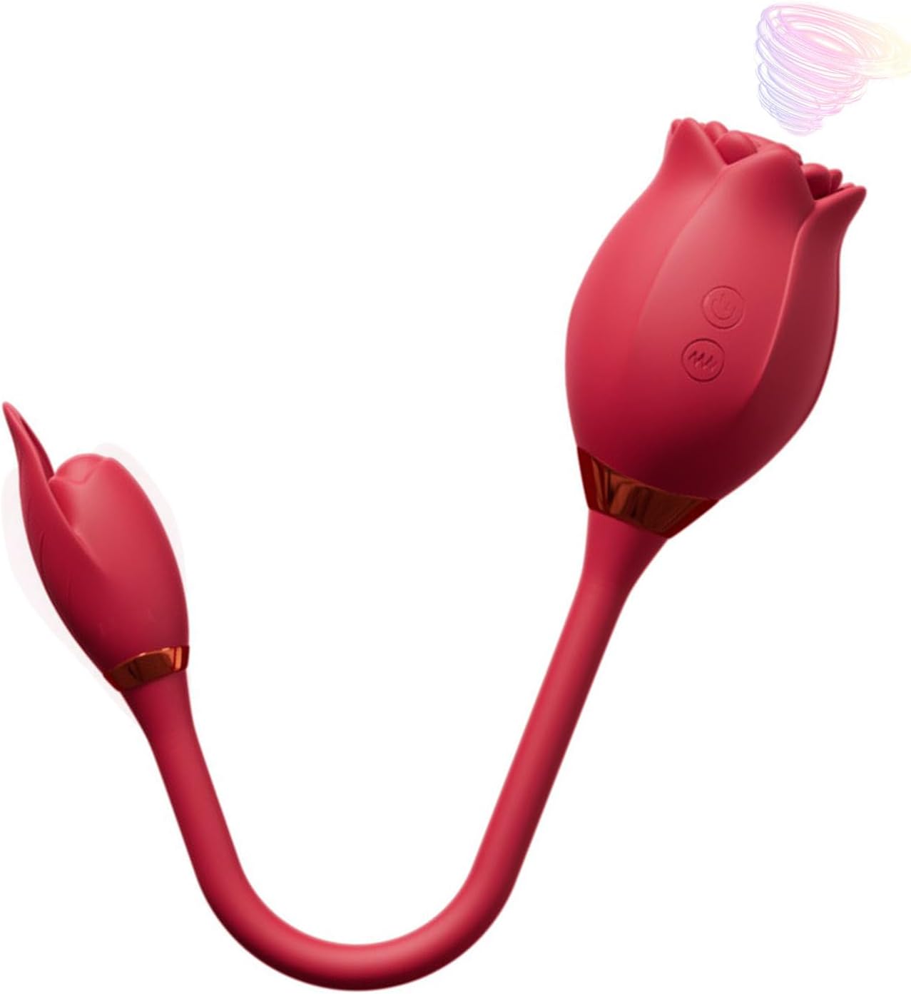 MFMYEE Double Head Sucking Vibrator - 2in1 Sucking Vibrator with 10 Modes Vibrating, Clit G Spot Stimulator for Breast Nipples Vaginal Butt Plug Stimulation, Adult Sex Toys for Women Couples