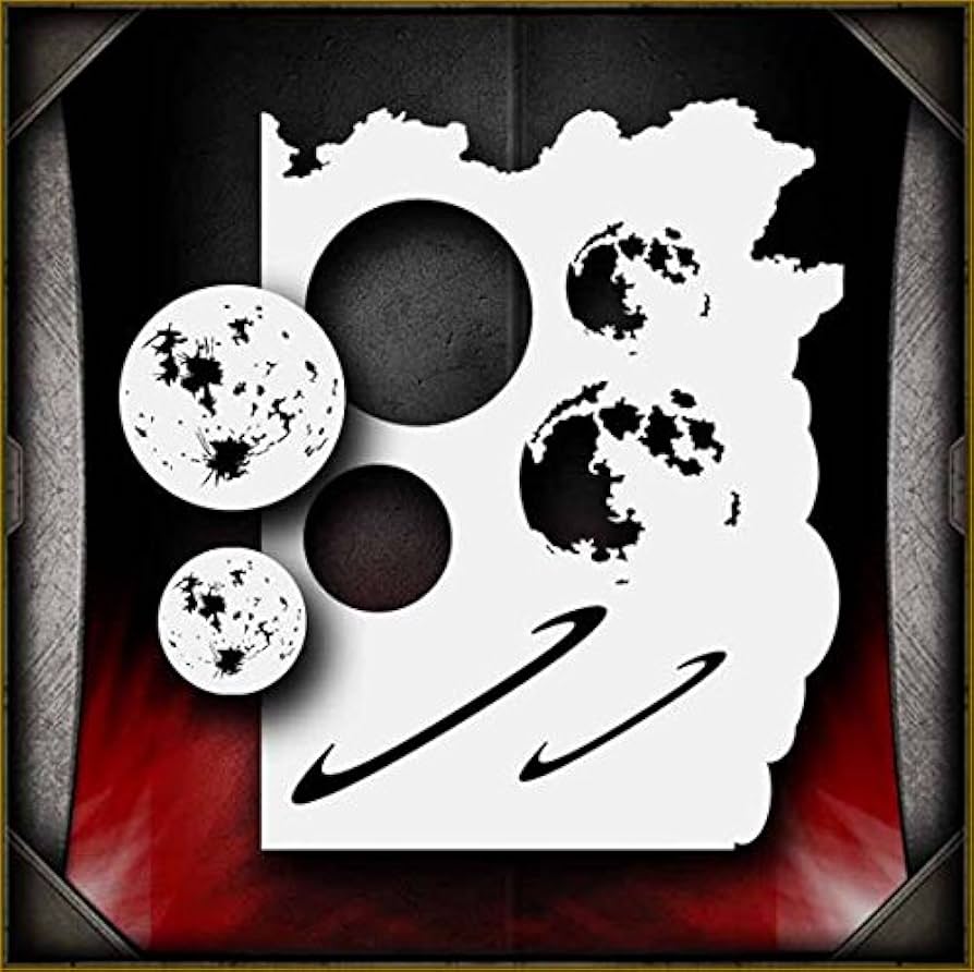 Amazon.com: Moon/Planets AirSick Airbrush Stencil Art Design Template