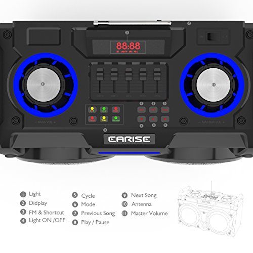 image for EARISE DT60-E Portable PA System Bluetooth Speaker with Wireless Micro