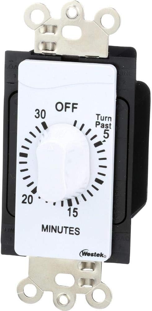 Westek TMSW30MW Springwound Countdown Timer, 30 Minute, White