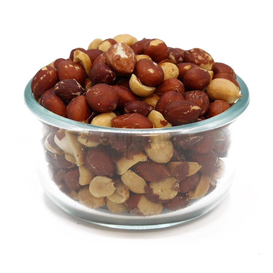 C.J. Dannemiller Red-Skin Peanuts, Bulk 30 LB Box, Shelled, Roasted & Unsalted, Jumbo Runner, Unsalted Peanuts Great For Snacking, Trail Mix, Cooking