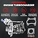 RHF5 Turbo Turbocharger Compatible with Compatible with Ranger 2.5L D HS 1999-2006, Ranger Double Cab 2.5L D WLT 2004-, for Bravo WL-T 2.5L, B2500 2.5L 1996-, Courier WL-T 2.5L, Replace VA430013