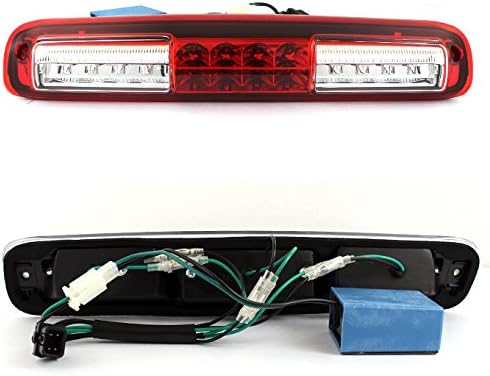 AKKON - For 2003-2007 Chevy Silverado GMC Sierra Red LED Light Tube Tail Brake Lights + 3rd High Mount Cargo Lamp