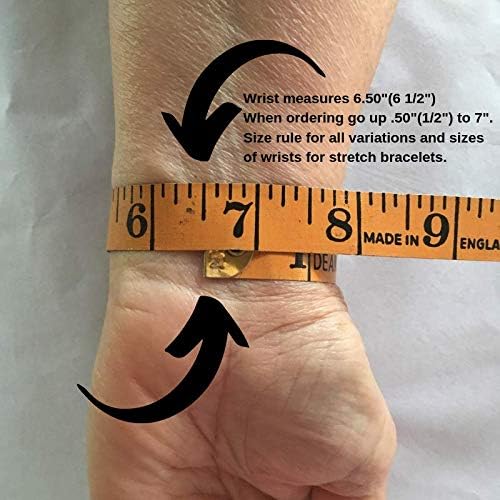 Virgo Zodiac Bracelet, Hematite and Black Lava Stone Bracelet, Handmade Beaded Stretch Bracelet - Small, Medium, Large Sizes - Image 7