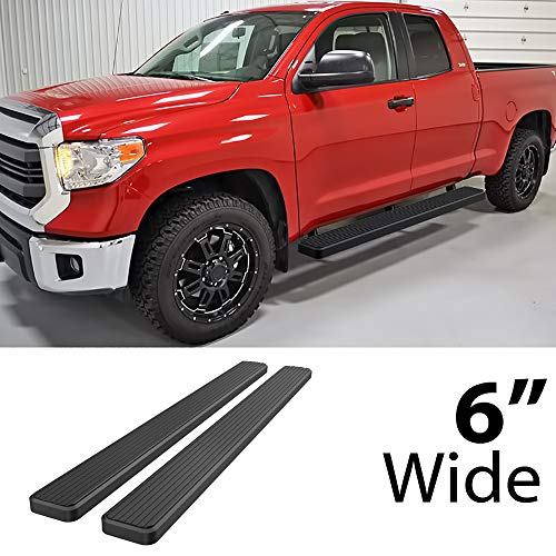Estribos APS 6 pulgadas Negro Mate para Toyota Tundra miniatura 2