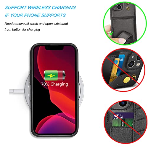 Hisdou Compatible For Samsung Galaxy A32 5G Wallet Phone Case, Lanyard Wrist Strap With Detachable Crossbody Strap Card Holder Slot Pu Leather Purse Kickstand Shockproof Wristlet(Green) #TOP5