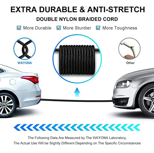 Image of Wayona USB C to USB C 65W 6FT /2M Long Fast Charging Cable Compatible with iPhone 17,17Air, Pro, Pro Max,iPhone 16,15 Series,Samsung Galaxy S25 Ultra,S24,Fold,Flip,Laptops & Macbook (2M, Black)