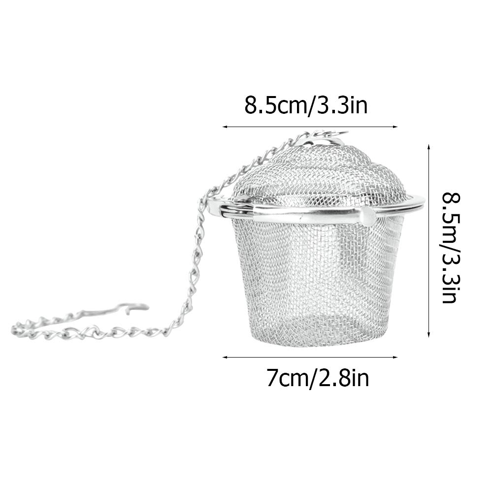 Fdit condimento spezie in acciaio INOX colino da tè sfera colino zuppa condimenti Seperation cestino filtro utensili da 14 * 10cm Fdit condimento spezie in acciaio INOX colino da tè sfera colino zuppa condimenti Seperation cestino filtro utensili da 14 * 10cm
