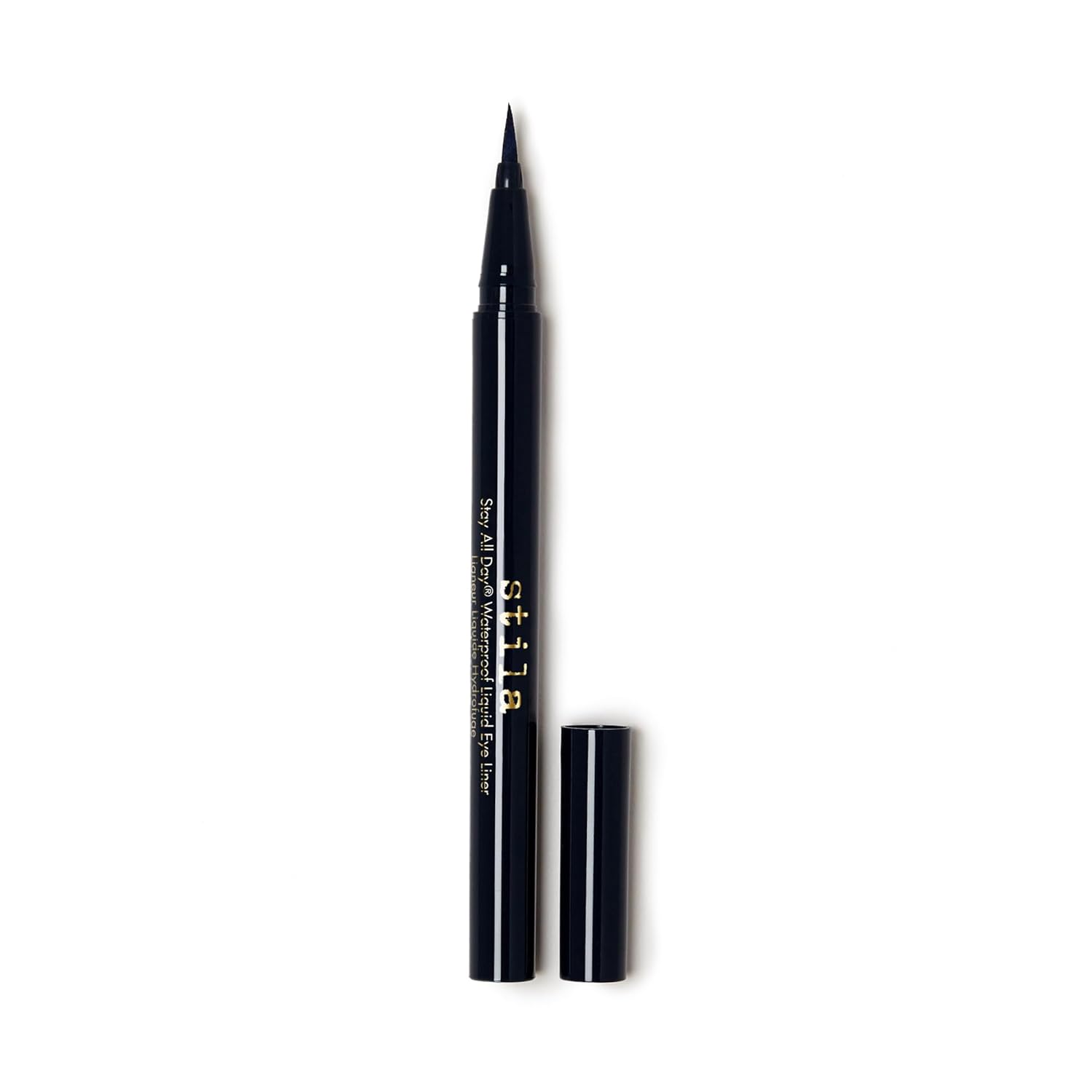 stila Waterproof Liquid Eye Liner, Stay All Day Makeup with Fine Brush Tip Lasting Satin Finish, Smudge-Proof & Transfer-Resistant