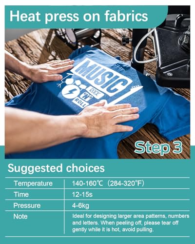 Lzerking Heat Transfer Vinyl White Htv Matte-12 x100ft Iron On Vinyl Roll for Cricut/Cameo Bundle, DIY Shirts, Bags, Socks, Shoes, Pillow and Other Frabic - Easy to Cut & Weed - Image 6