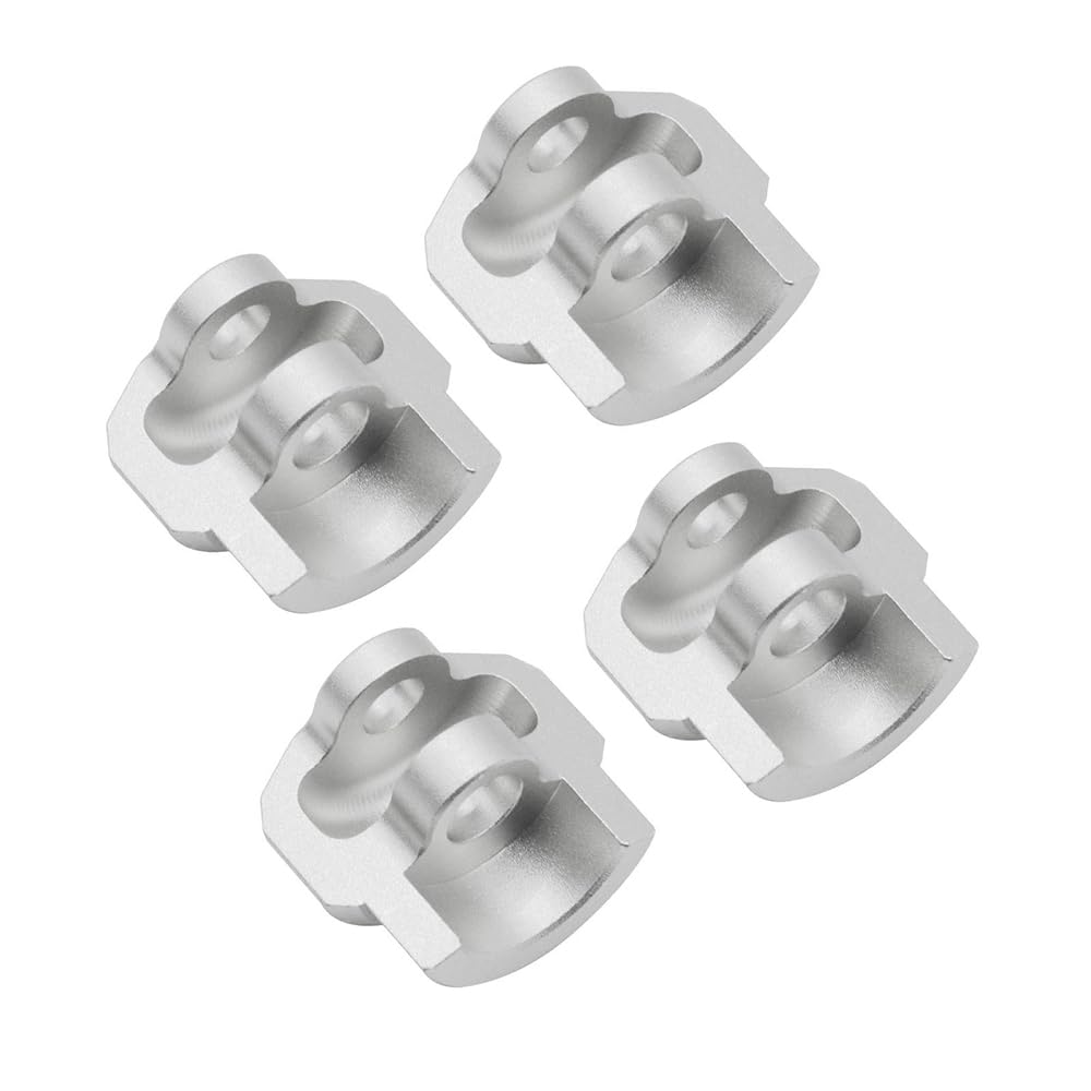 Aluminum Alloy Shock Cap Protector for 1/8 1/7 Arrma ARA106040T1 ARA106040T2 ARA106042T1 ARA106042T2 ARA106044T2 ARA106046 ARA106048 ARA106058T1 ARA106058T2 ARA109001 RC Car Upgraded Parts (Silver)