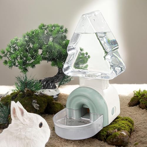 Dispensador de agua para animales pequeños que soluciona los platos volcados en la jaula 4