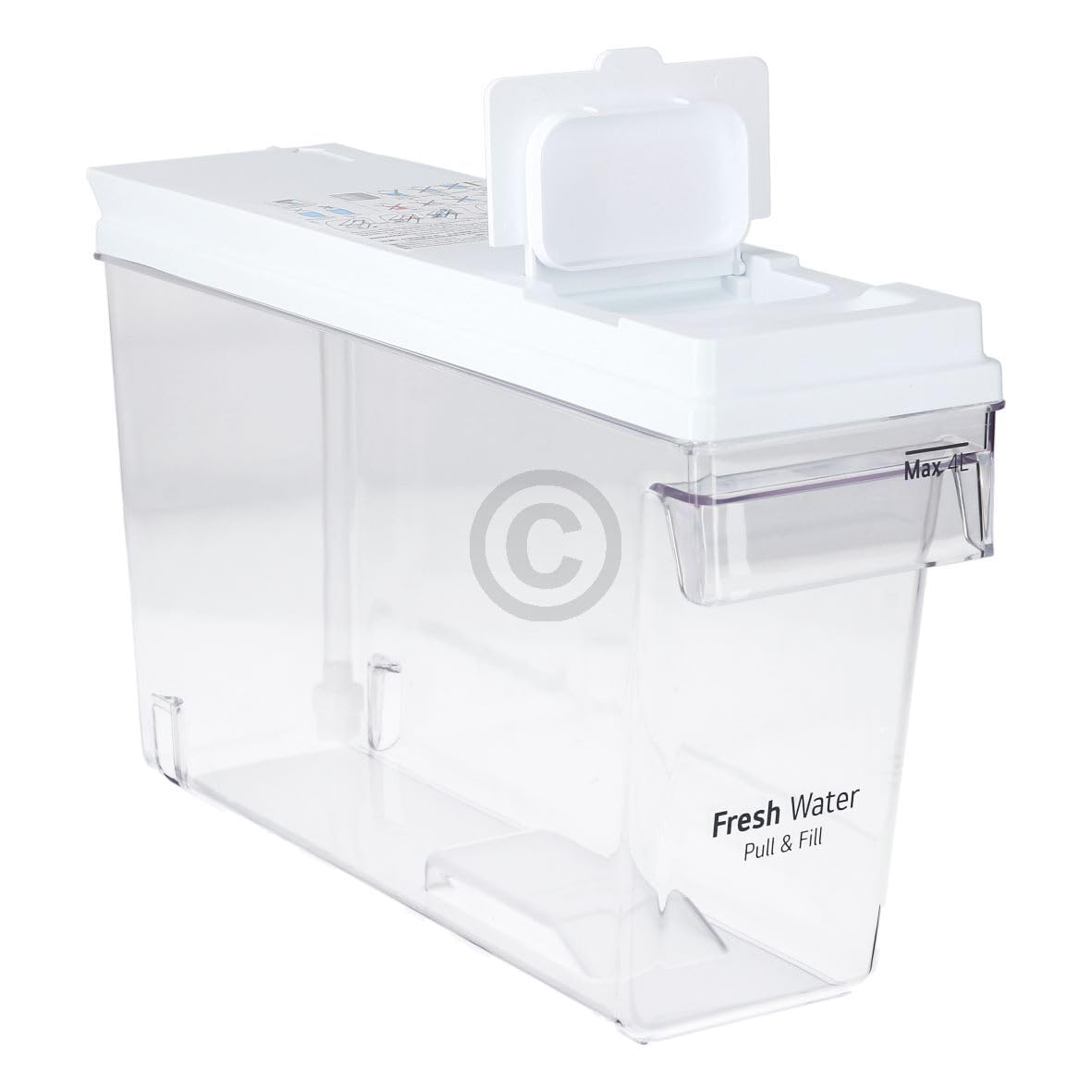Wassertank für Kühlschrank kompatibel mit LG AJL74372102 4 Liter mit Deckel