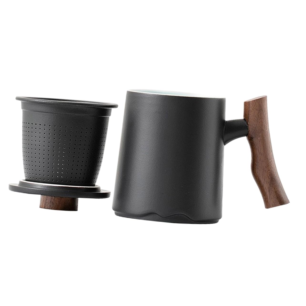 Tazza Ceramica Con Manico e Filtro Capacità Elegante Tazza Da Tè Per Casa e Ufficio Design Stile Semplice Per Infusi e Tisane Per Amanti Del Tè e Del Caffè