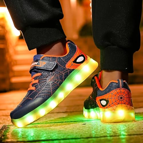 Kids Light Up Sneakers for Boys and Girls, Breathable LED Running Shoes for Toddlers, Comfortable & Non-Slip, Perfect for Play and Sports4
