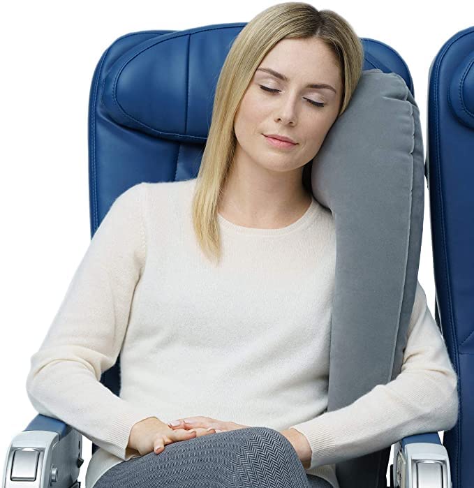 Yorten Ultimate Travel Pillow & Neck Pillow - Straps to Airplane Seat & Car - Best Accessory for Plane, Auto, Bus, Train, Office Napping, Camping, Wheelchairs (Rolls Up Small)-picture-23