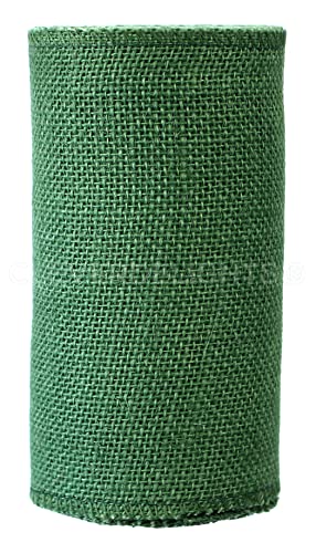 Premium 6-Inch Green Jute Burlap Fabric Roll – 10 Yards with Finished Edges for Crafting and Decor 3 Premium 6-Inch Green Jute Burlap Fabric Roll – 10 Yards with Finished Edges for Crafting and Decor - Image 2