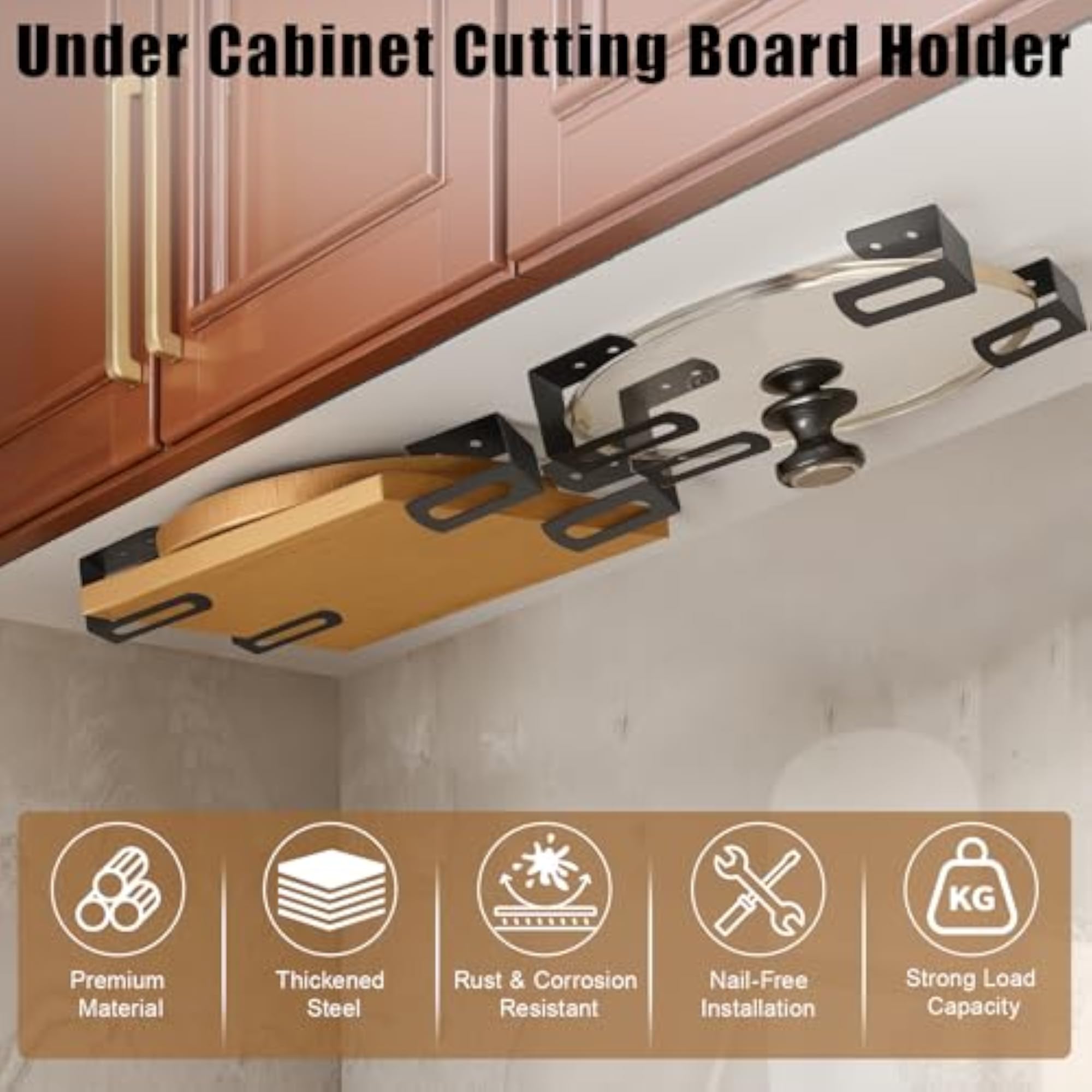 Cutting Board Holder for Under Cabinet
