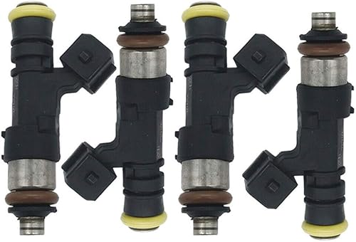 0280158830 Juego de 4 inyectores de combustible de 210 libras y 2200 cc compatibles con Honda Audi Mazda Dodge GM 0280158829