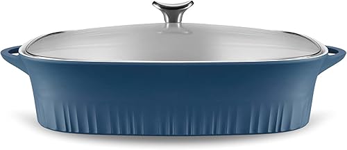 Miniatura 48 de CorningWare QuickHeat - Tostador de aluminio fundido de 5.7 cuartos de galón con tapa e interior de cerámica antiadherente, ligero y rápido