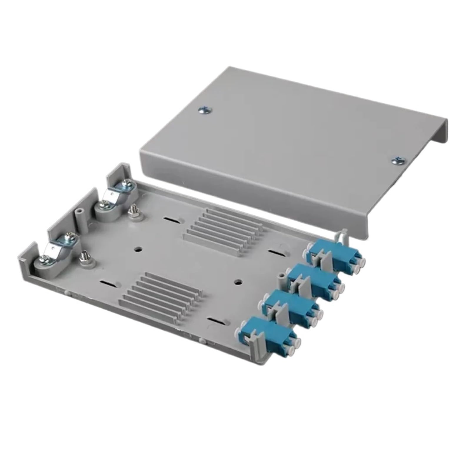 Lot de 10 boîtes de jonction de câbles optiques à 4 ports en fibre optique (8 Core LC SM)