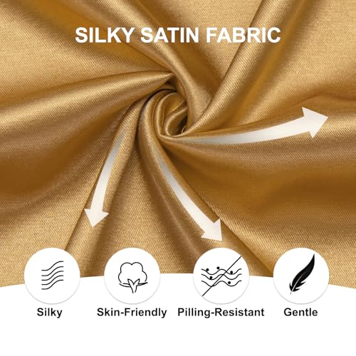 Image of Hi-Tie Men's Silk Satin Dress Shirts Long Sleeve Shiny Casual Button Up Shirts Luxury Party Disco Prom Wedding Shirt