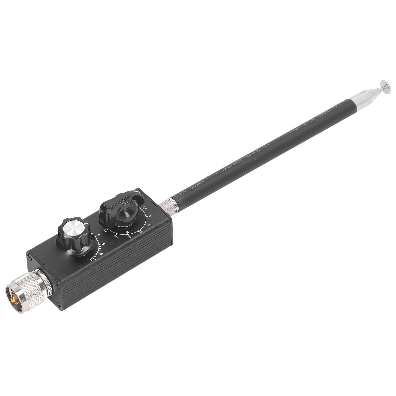 Antena HF Portátil Radio Onda Corta 3.5-470MHz 20W Aluminio Banda Completa para Uso Interior y Exterior