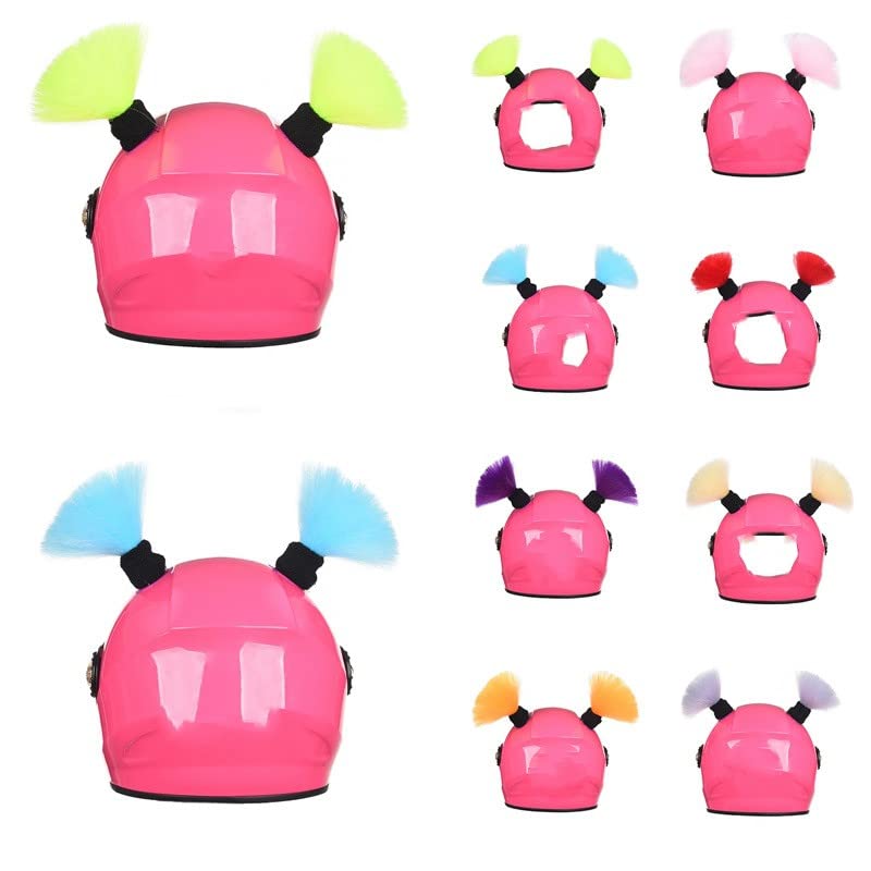 Fox Oren voor Ski Helm 2 Stuks Cartoon Bear Kids Fietshelm Accessoires Leuke Vrouwen Dier Skiën Helm Decor voor Volwassenen Grijs