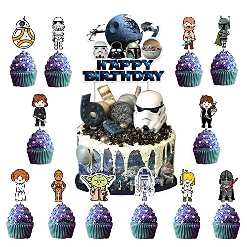 Star Wars Cupcake Topper, 25PCS Star Wars...