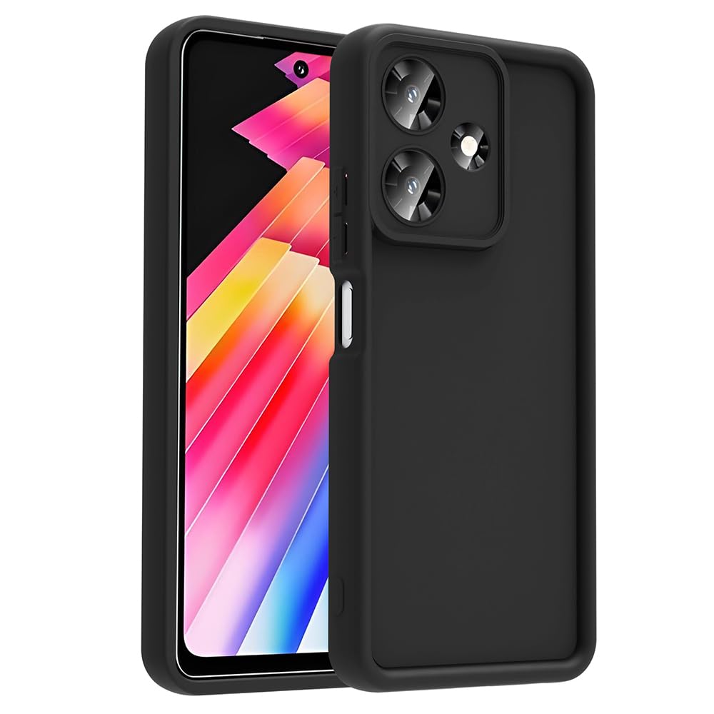 Zore İnfinix ile uyumlu Hot 30İ Kılıf Kamera Korumalı Zore Ananas Kapak Siyah