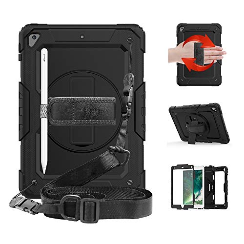 uDoovVɉiPad 9.7 2018/2017/iPad air 2/iPad pro 9.7 P[X  VR[ یP[XyApple pencilyV [z360x ] ߉\ȃnhXgbv V_[Xgbv LbN