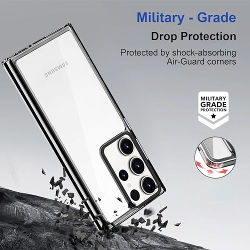Image of Zapcase Back Case Cover for Samsung Galaxy S25 Ultra 5G | Compatible for Samsung Galaxy S25 Ultra 5G Back Cover | Case Cover with Camera Protection | (TPU + PC | Translucent Black)