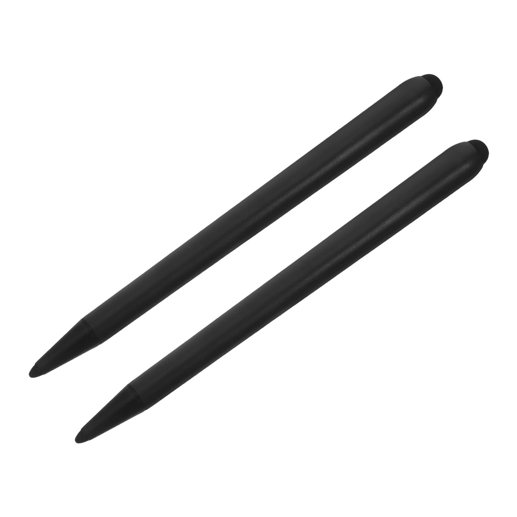 Lurrose Penna Stilo per Schermo Touch Doppia Punta in Abs Nero, 2 Pezzi per Insegnamento e Riunioni Aziendali, Precisione e Comfort Garantiti