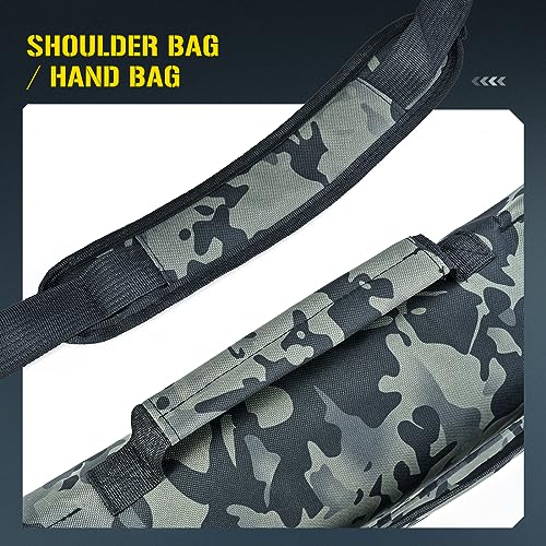 Leofishing Portable Folding Fishing Pole Bag 3.94Ft/4.59Ft/5.25Ft Fishing Rod And Reel Protective Case Fishing Tackle Storage Bags Carry Organizer Outdoor For Fishing 3 Size thumb #2