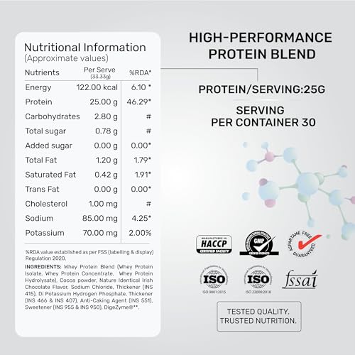 QNT Prime Whey Protein Powder – Irish Chocolate | 25g Protein Per Scoop | Whey Isolate, Concentrate & Hydrolysate Blend | 30 Servings | Muscle Growth, Recovery & Strength | 1kg - Image 5