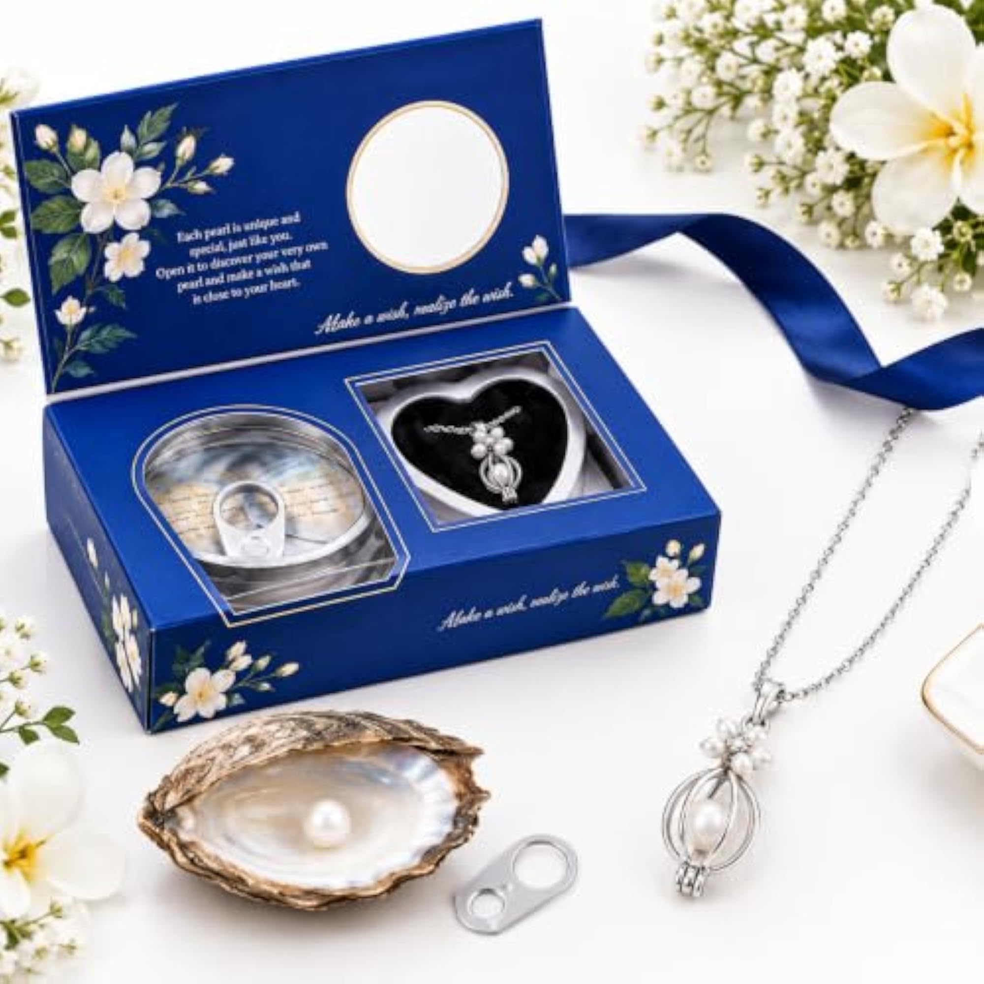 Wish Pearl DIY Necklace Kit with Cage Pendant