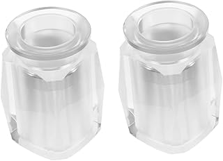 Garneck 2pcs Transparent Urn Metal Candle Holder Small Pet Urn Cremation Urns for Ashes Small Ash Bottle Pet Cremation Box Dog Urn Casket Urn Box Small Sealing Urn Cat Urns Glass Crystal
