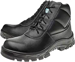 Bota Botina Segurança Ocupacional EPI Marluvas 50B29 CPAP SRV tipo Manobreiro Cabedal em Couro Bico Composite Palmilha antiperfuro